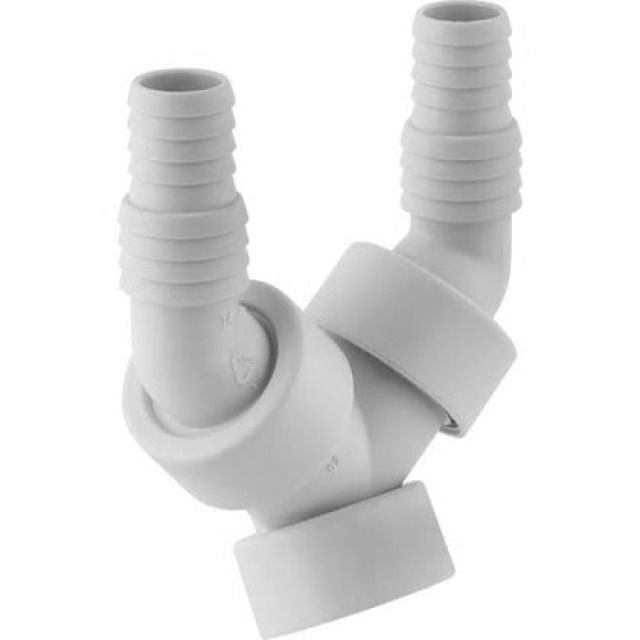 GEBERIT portagomma
gomito doppio bianco 152.767
d 1"