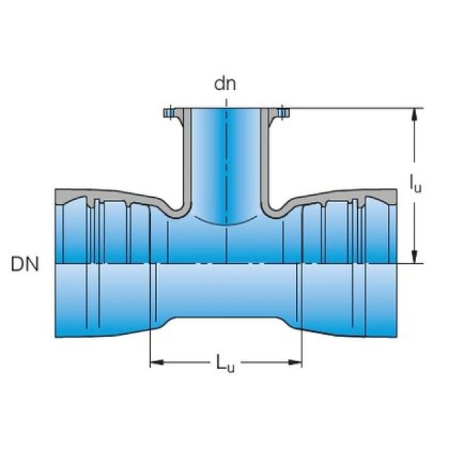 DUKTUS raccordo T BLS
tipo MMA VRS-T
DN 100 / 100