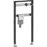 Duofix Elemento per lavatrice, 112 cm, rubinetto esterno a parete, con sifone ad incasso