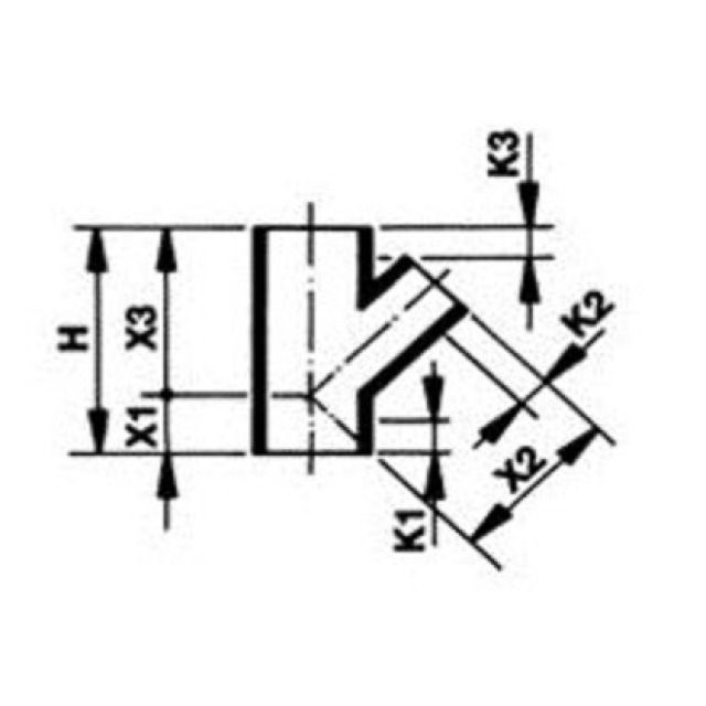 WAVIN braga 45°
922.027     63 - 56 mm