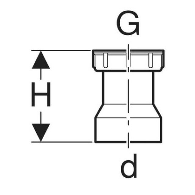 GEBERIT raccordo a vite
152.181
d 50 - 2"