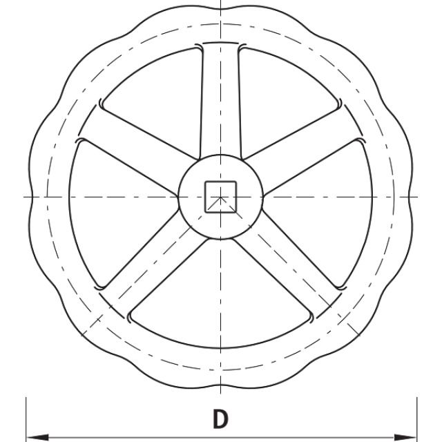 HAWLE volantino
7800    DN 125-150 D 320