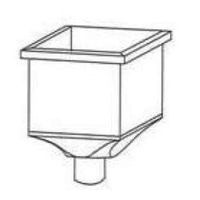 Cassetta di raccolta dell'acqua, tipo Facciata, perline su 3 lati