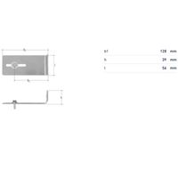 Adattatore JRG per montaggio a parete in acciaio 5917.003