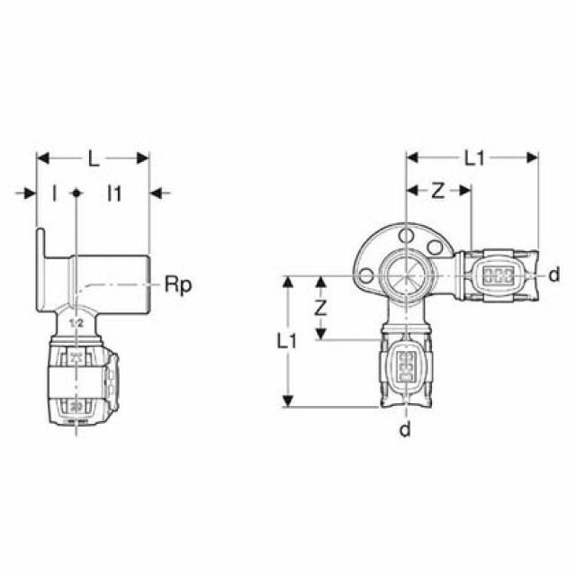 FLOWFIT GOMITO ALLAC.P.ANGOLI 90°
620.921   D=20  1/2