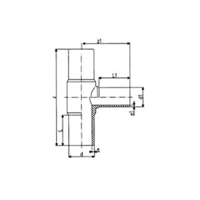 PE tee rid PE100 SDR 11/S5
753.201.077        50 / 25 MM