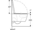 Set completo per sistema per WC
504.079 iCon con placca di comando
inclusa: WC sospeso TurboFlush
forma chiusa, con sedile del WC,
set di allacciamento, con set
antiacustico, con placca di comando - Sigma20 angolare, bianco