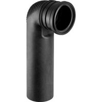 Silent-DB20 Curva d'allacciamento 90° per WC sospeso, prolungata, con raggio piccolo