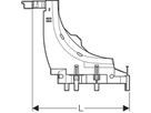 Geberit PushFit Supporto per tubo curvato verso l'alto