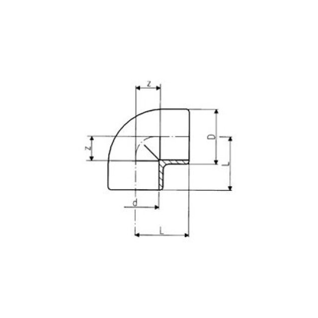 GF PVC gomito 90°
721 100 113   90 mm