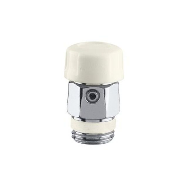 Valvolina di sfogo aria 1/4"
cromata per radiatori
con sede di tenuta in gomma
Pmax 10bar, Tmax 90°C