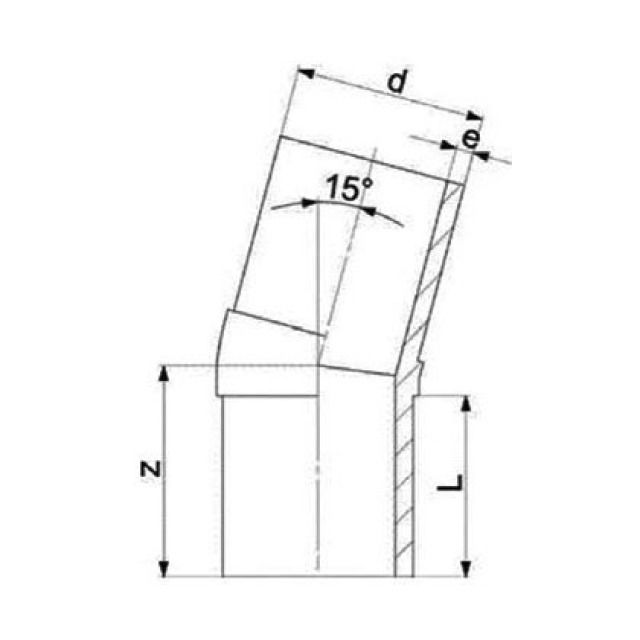 PE WINKEL  11°
SDR 11 / S5 PN16  160MM