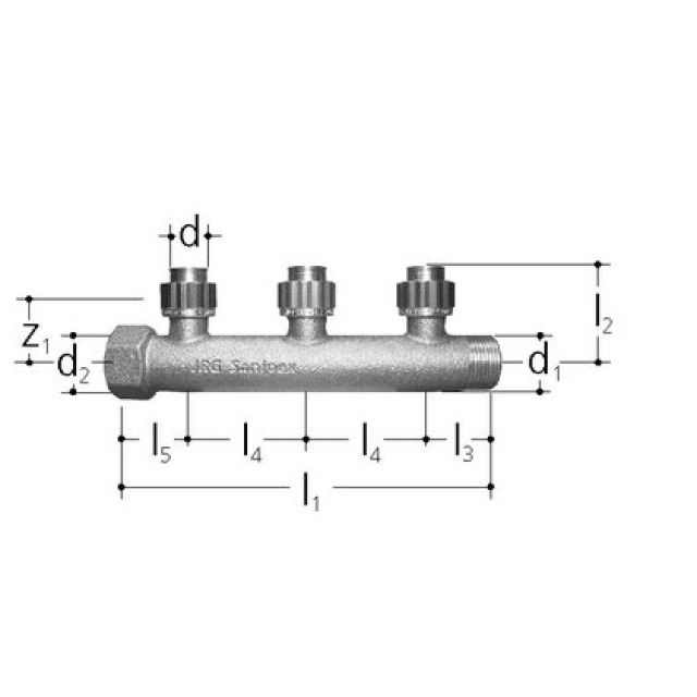 SANIPEX distri. sottomuro 3 p.
5427.320
20 mm - 3/4"