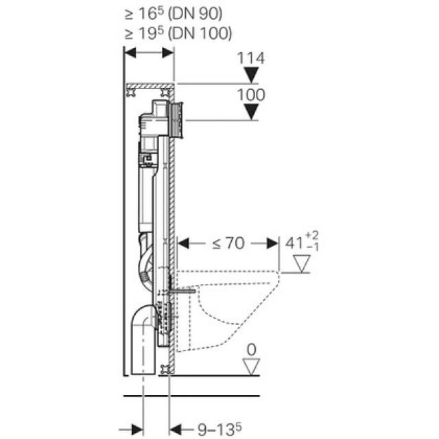 GIS elemento per WC sospeso
UP320 front./aspir. 461.316
tipo 112