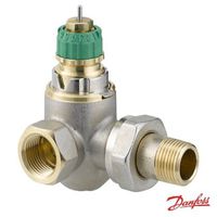 Valvola termostatica ad angolo indipendente dalla pressione Danfoss RA-DV sinistra