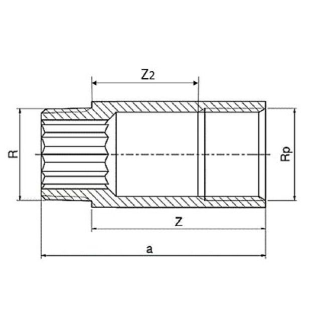 prolungamento in bronzo
8525
3/8" - 80 mm