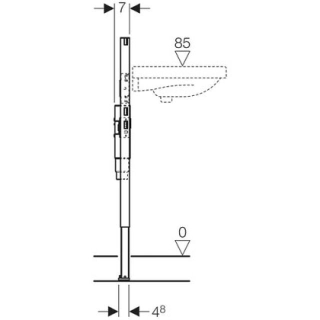 DUOFIX elemento per lavabo
sifone ad incasso 111.547
tipo 98/82