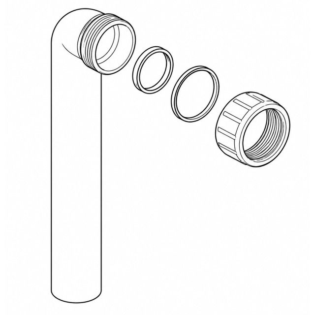 Curva filettata 90° per sifone
243.436 per mantenere lo spazio
bianco alpino, 32