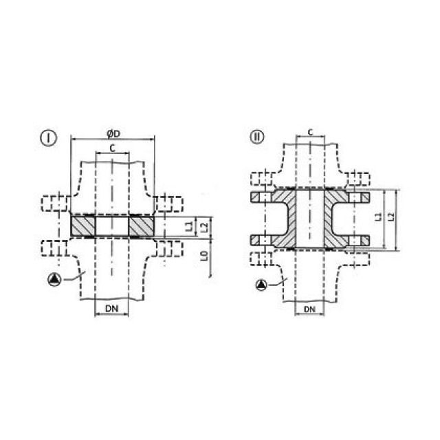 WILO ZWISCHENSTUTZEN F11
110624298 DN65 PN6
AUSFÜHRUNG 1