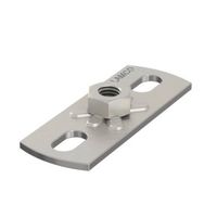 Piattina di base a 2 fori, Inox V2A