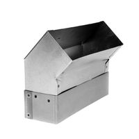 Curva 45° verticale per canale piatto 80/254 mm