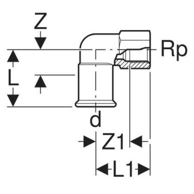 MPF UEBERGANGSWINKEL IG 90°
21659             1/2" - 22 MM