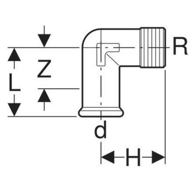 MPF UEBERGANGSWINKEL AG 90°
21611             3/8" - 12 MM