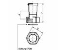 Profitec PressSteel, Raccordo a vite zincato, con manicotto dicollegamento a pressare
