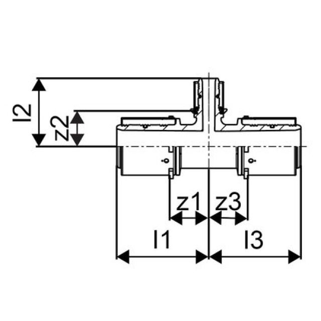 GF Uponor S-Press
Tee ridotto PPSU 63-40-63