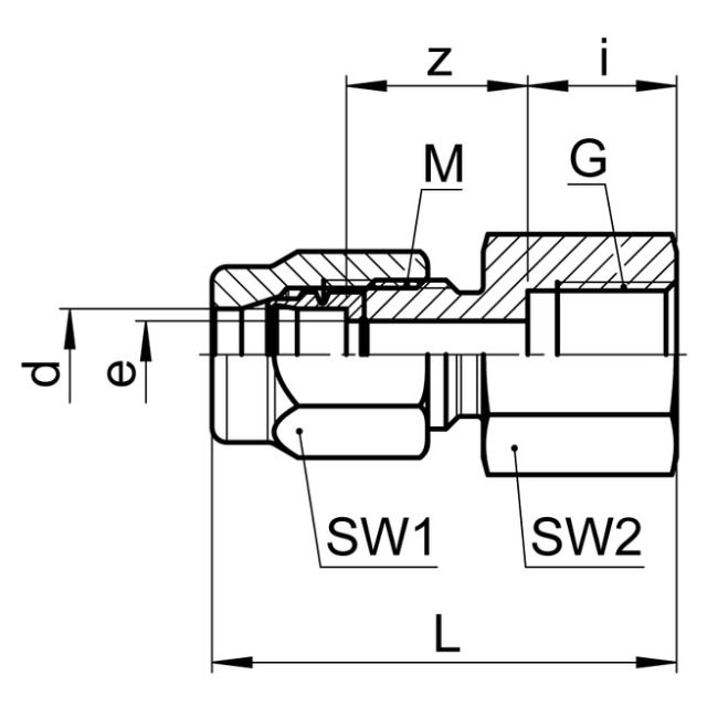 SERTO raccordo filetto interno
SO 41221
17 mm - 3/4"
