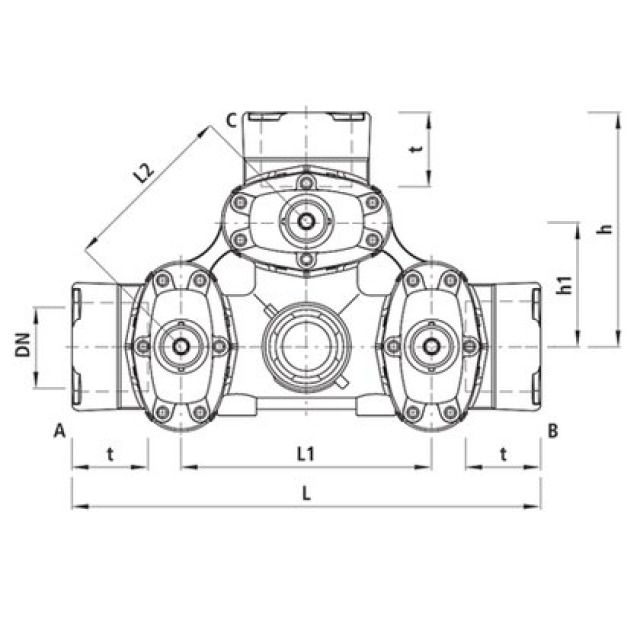 HAWLE COMBI-III M.STECKM. BAIO
4480     DN100     PN16