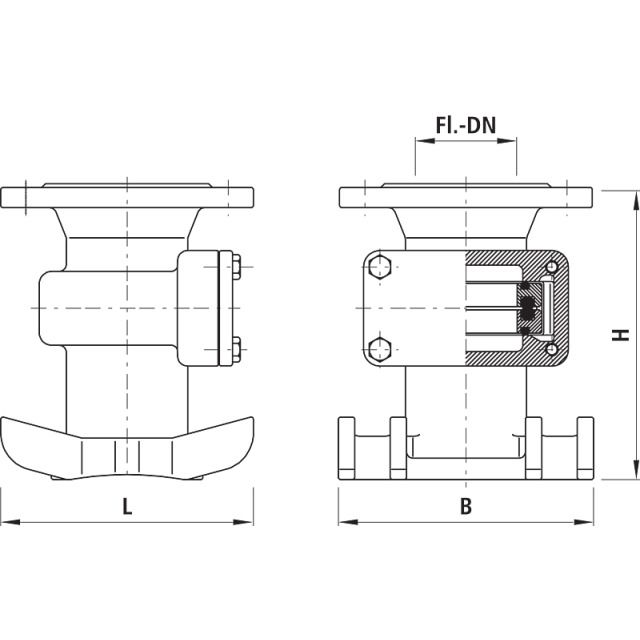 HAWLE UNIVERSAL-ANBOHRSPERRSCHELLE
3680   DN150-500    FLANSCH DN80