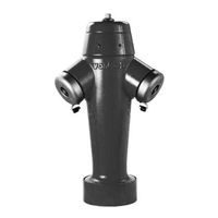 vonRoll, Parte superiore per idranti, Classic, 5522, PN 16, DN 100/125, con 2 uscite laterali Storz 2x75, 2x55, 75/55