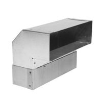 Curva 90° verticale per canale piatto 80/254 mm