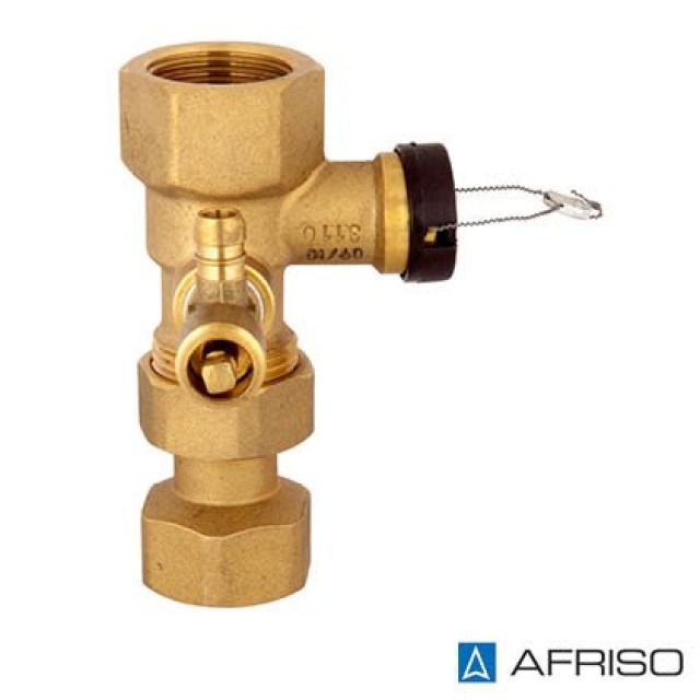 Valv di chiusura KAV 20 3/4"
Afriso con rub scarico
0-120°C, max. 10 bar