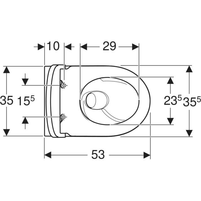 Set completo per sistema per WC
504.079 iCon con placca di comando
inclusa: WC sospeso TurboFlush
forma chiusa, con sedile del WC,
set di allacciamento, con set
antiacustico, con placca di comando - Sigma20 angolare, bianco