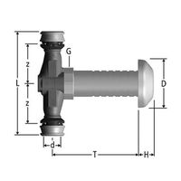 Optiflex-Flowpress-Valvola diritta sotto muro, 86505