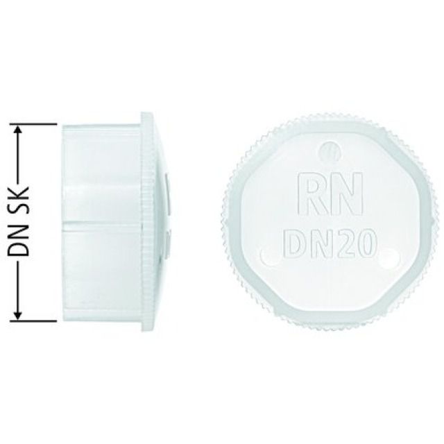 Cappuccio di protezione RN per
accoppiamento rapido con dado
86125.21, materiale sintetico