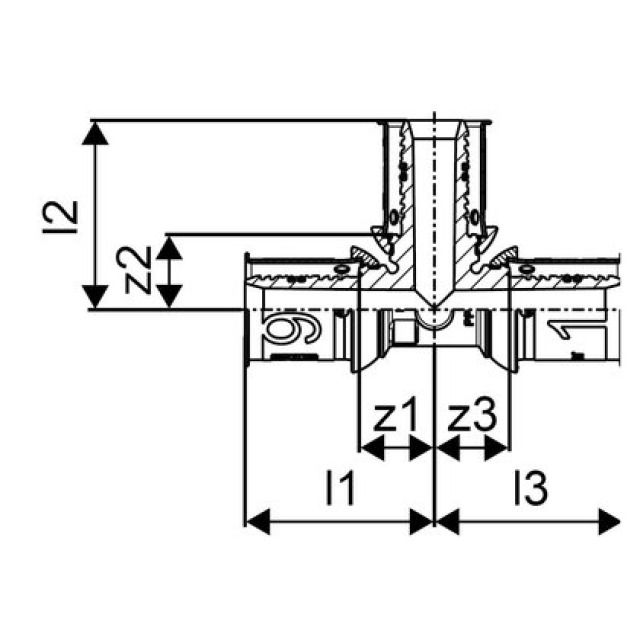 GF Uponor S-Press
Tee PPSU 20-20-20
