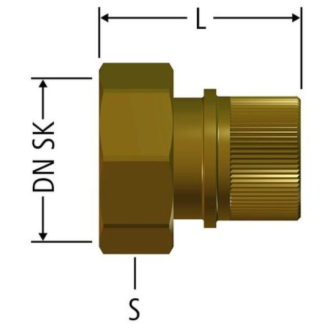 Tappo di chiusura con dado RN
per acc. rapido, per distrib.
Optiflex, 86108.21
in bronzo CC246E
