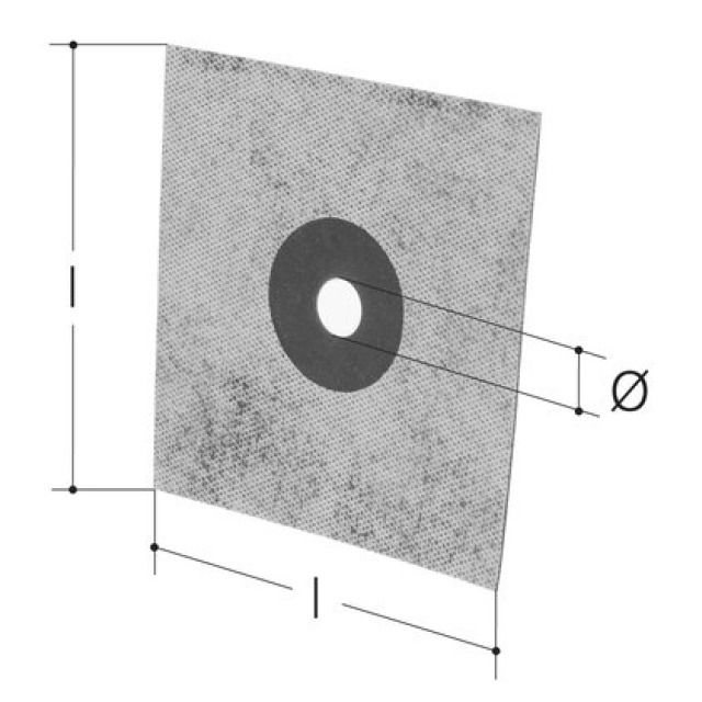 SANIPEX ABDICHTUNGS-MANSCHETTE
GUMMI, 5409.045