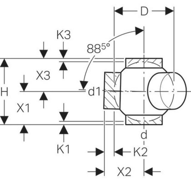 GEBERIT braga sferica 135°
mutlipla 3 allacc. 365.600
d 75 - 75