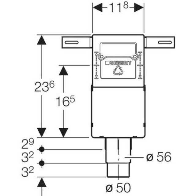 GEBERIT scatola ad incasso
151.125
d 50 - 56