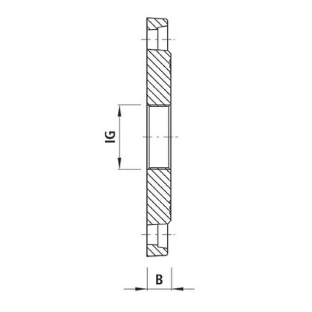 HAWLE flangia filettata
8100
F 1"1/4 DN 50 PN16
