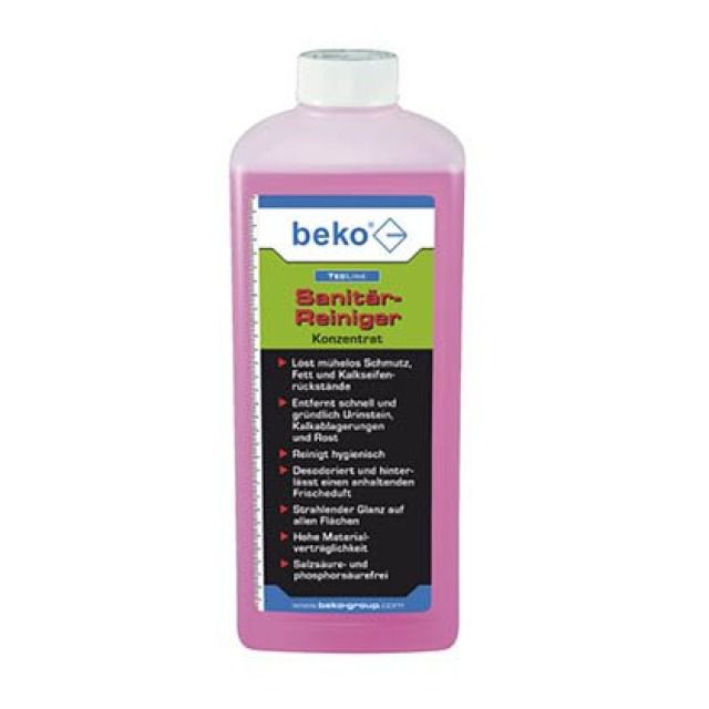 BEKO TECLINE SANITÄR-REINIGER
KONZENTRAT 1000 ML FLASCHE
299 32 1000