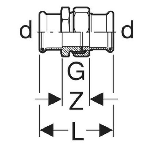 MPF VERSCHRAUBUNG M.2 PRESSMU.
25320 MU. ROTG.          15 MM