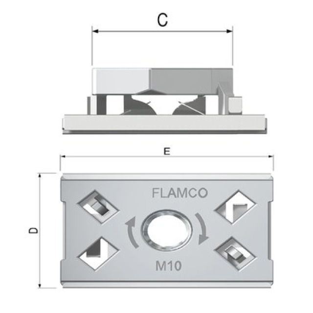 CLICKFIT supporto con FF
8030.70
8 mm