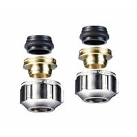 Raccordo ad anello per tubi di rame, acciaio di precisione e acciaio inossidabile (set di 2)