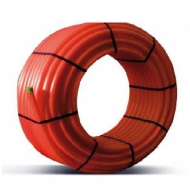 Tubo multistrato isolato
Pex/Al/Pex  Ø16x2
con guaina rossa 6mm
per riscaldamento, 50 M/Rotolo
