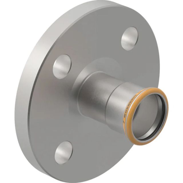 Geberit Mapress Therm Flansch PN6,
mit Pressmuffe: d=76.1mm,
DN=65